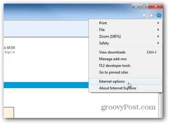 Harmadik fél kiterjesztéseinek letiltása az Internet Explorer 9 programban