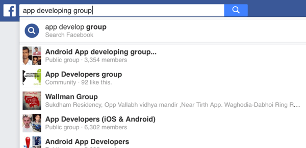 A Facebook gyakorlatilag minden réshez tartalmaz csoportokat.