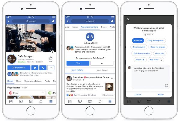 A Facebook több mint 80 millió vállalkozás Oldalait alakította át a platformján, hogy megkönnyítse az emberek számára a helyi vállalkozásokkal való kapcsolattartást és a legnagyobb szükséglet megtalálását.