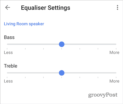 A Google Home hangszínszabályozó eq beállítása