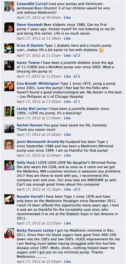 medtronic diabetes első facebook komment történetek
