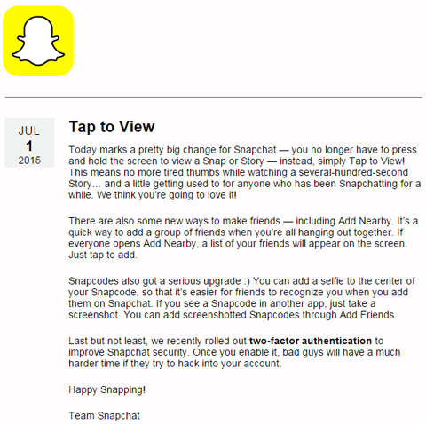 A snapchat vásárlói visszajelzései megváltoznak