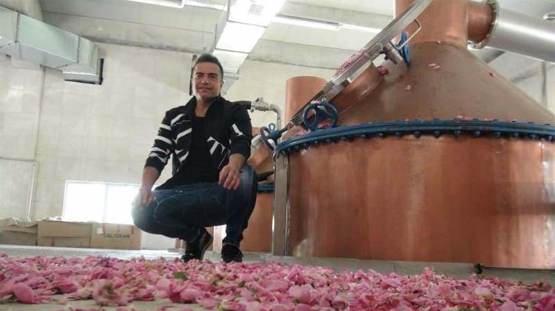 berdan mardini létrehozott rózsaolaj-gyárat szülővárosi üdülőhelyén
