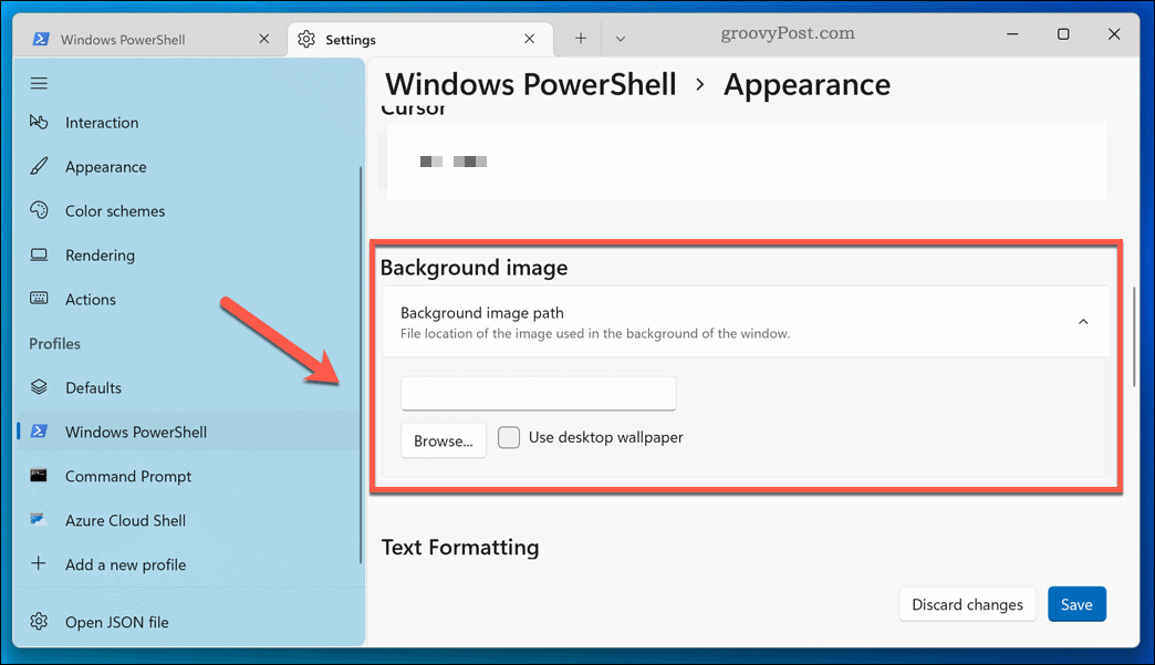 A Windows Terminal alkalmazás testreszabása