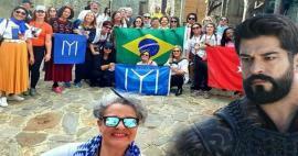 A brazil rajongók sereglettek az Establishment Osman forgatásán! Csodálták a török ​​kultúrát