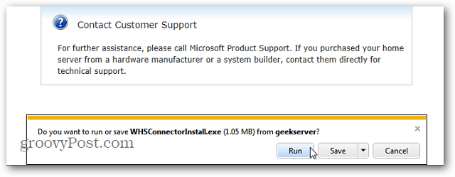 Windows 7 kliens PC hozzáadása a Windows Home Serverhez [1. verzió]