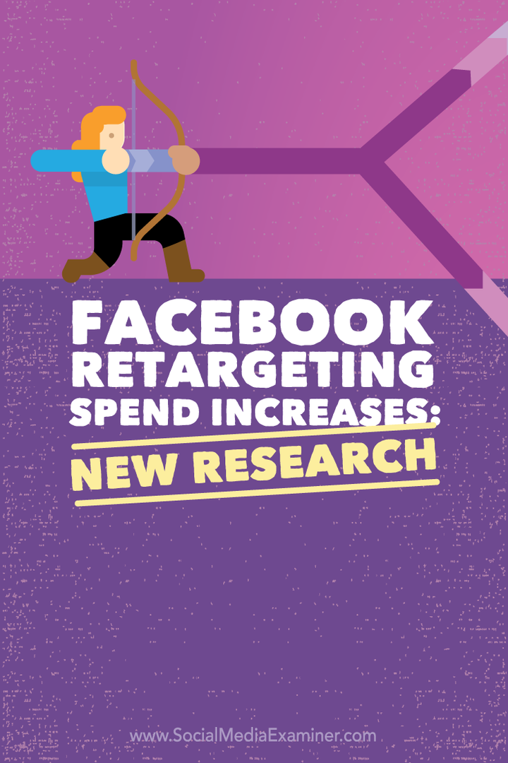 Növekszik a Facebook újrafelhasználási költése: Új kutatás: Social Media Examiner
