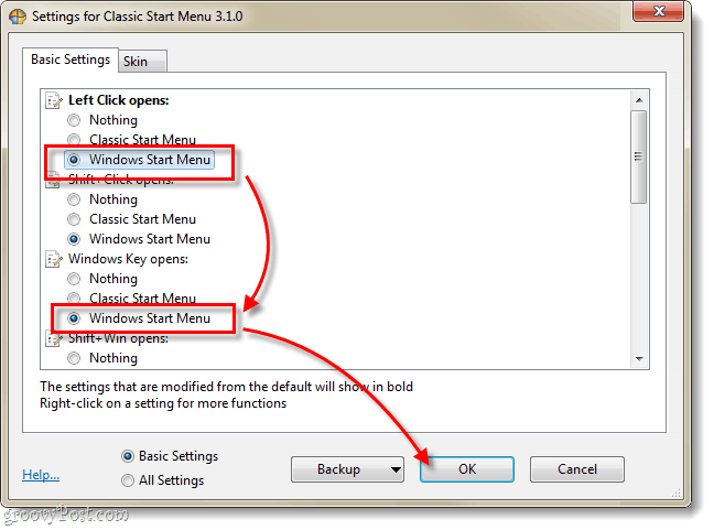 Hogyan hozhatjuk fel a Fel gombot a Windows régebbi verzióiból a Windows 7 rendszerbe