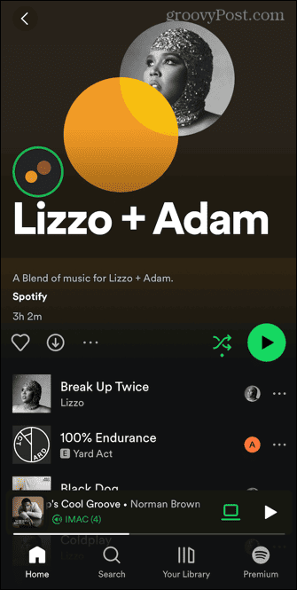 spotify művész keverék