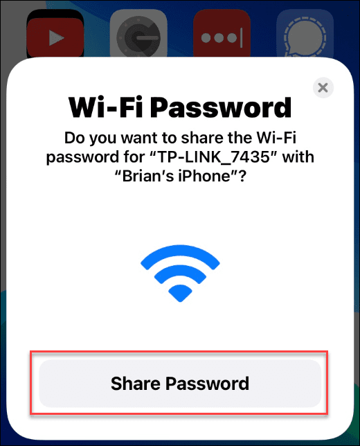 Ossza meg Wi-Fi jelszavát iPhone-on
