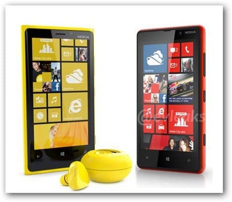 evleaks Lumia 820 Lumia 920 elülső