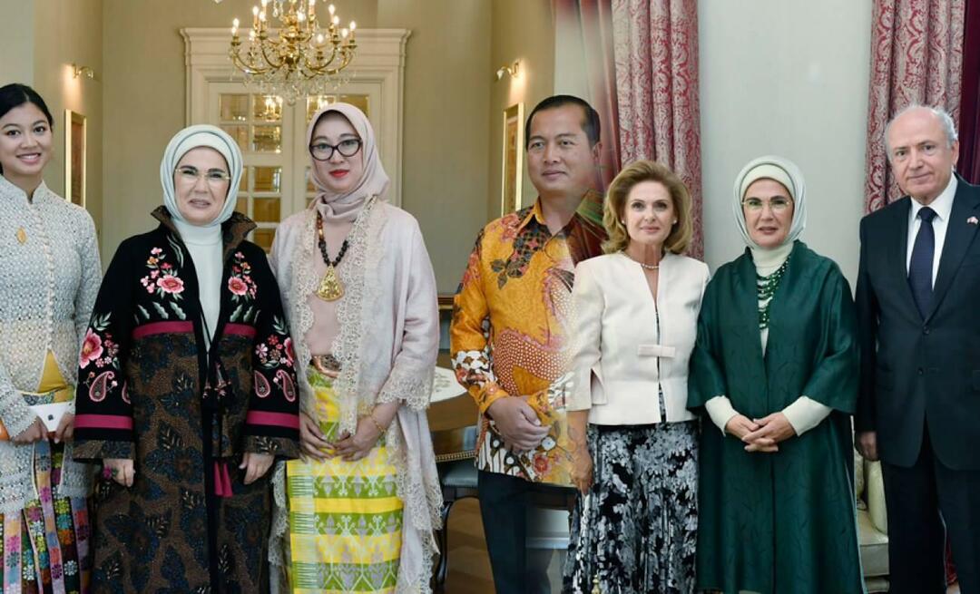 Emine Erdoğan találkozott a nagykövetekkel és házastársaikkal, akiknek mandátuma szeptemberben jár le.
