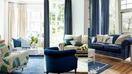 Hogyan készítsünk tengerészeti és kék kanapé-dekorációkat?
