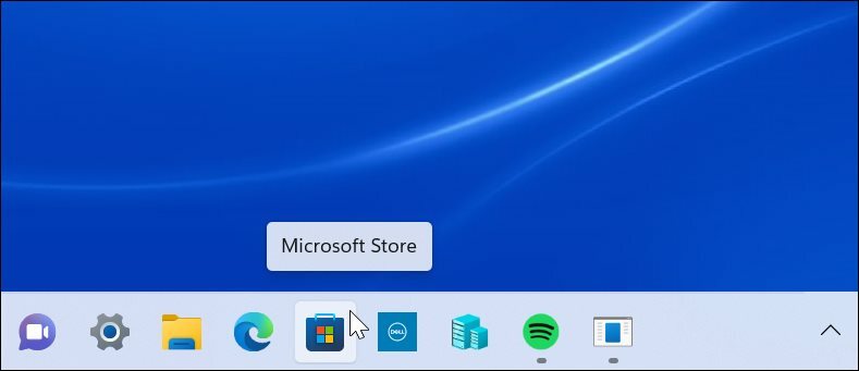 Microsoft Store Tálca