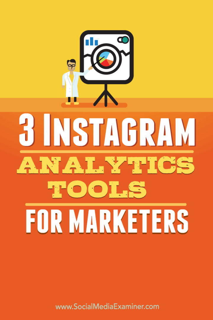 3 Instagram Analytics eszköz marketingeseknek: Social Media Examiner