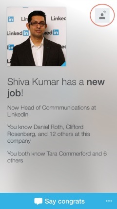 A LinkedIn Connected segítségével könnyedén tarthatja a kapcsolatot azokkal, akiket már ismer.