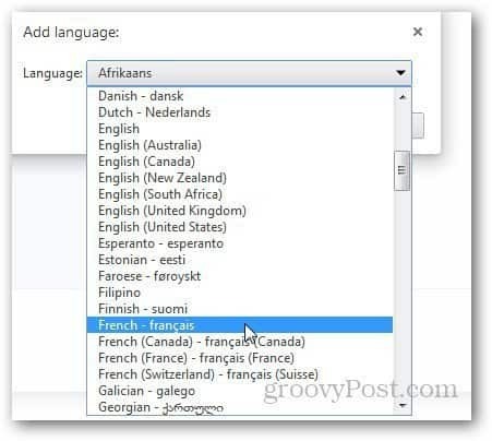Változtassa meg a Chrome 5. nyelvét