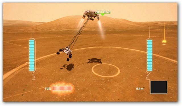 Kinect Mars Rover leszállás