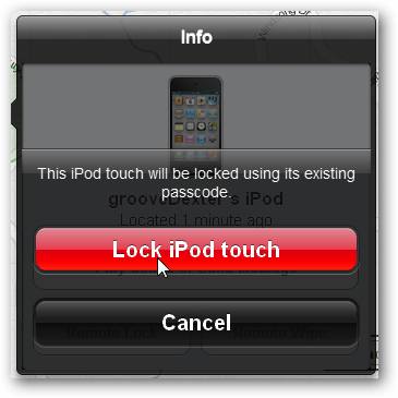zárja le az iPod touch vagy az iPhone készüléket a hozzáférés megakadályozása érdekében