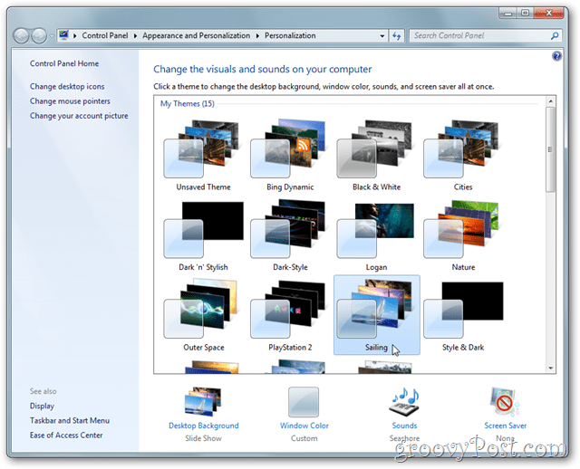 Windows 7 témakönyvtár