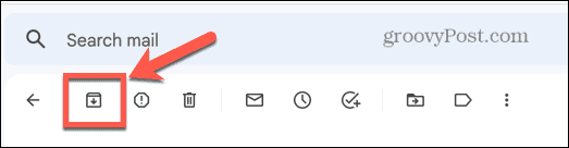 gmail archívum ikonra