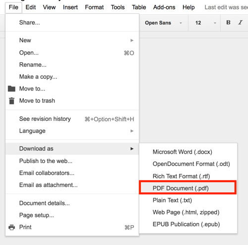 A Google Drive segítségével bármilyen dokumentumot PDF formátumban exportálhat.