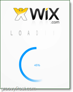 A wix flash weboldal eidtorja eltarthat egy pillanatra a betöltéshez