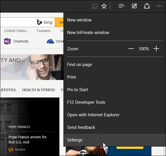 1 Microsoft Edge beállítások