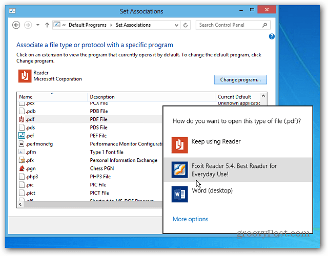 Készítsen PDF fájlokat és fényképeket megnyitva a Windows 8 asztali programokban