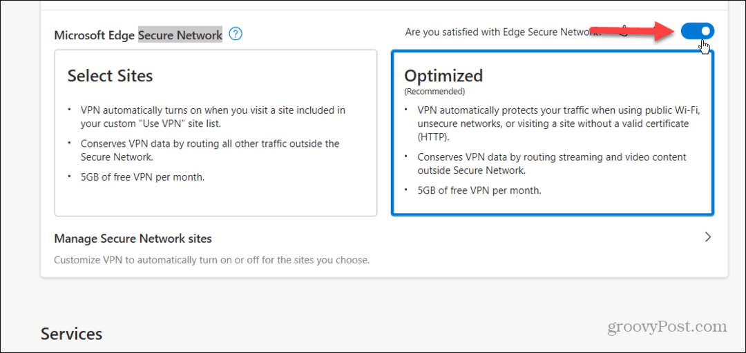 A Microsoft Edge VPN engedélyezése és használata