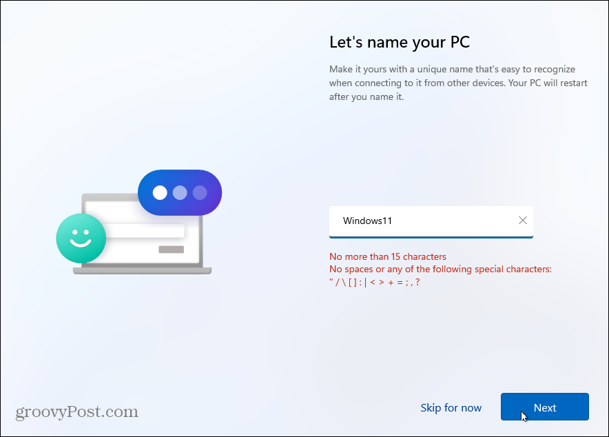 Nevezze el a Windows 11 PC -t