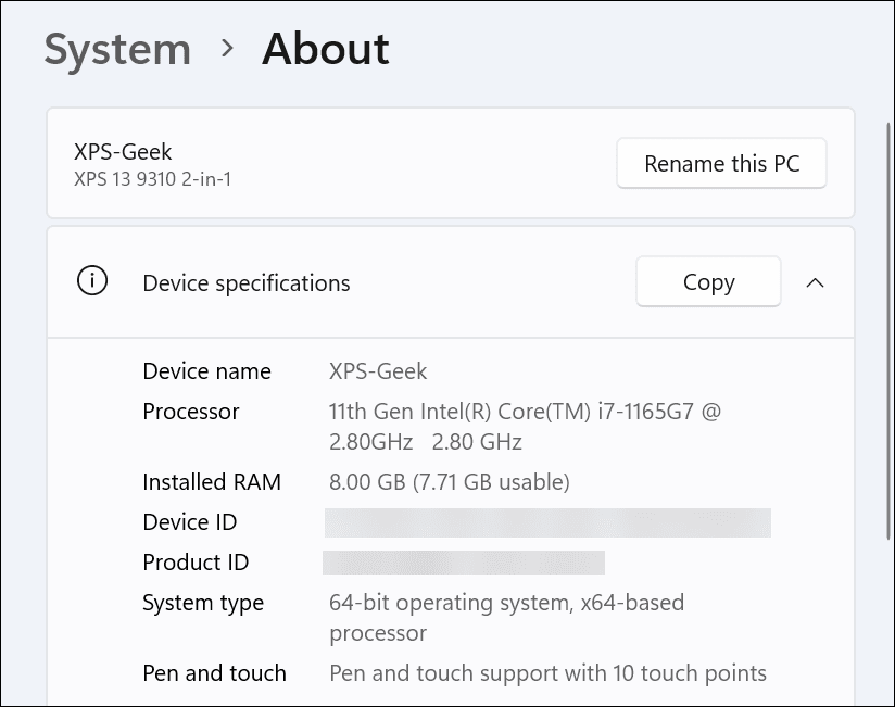 Keresse meg az Intel CPU generációját a Windows 11 rendszeren