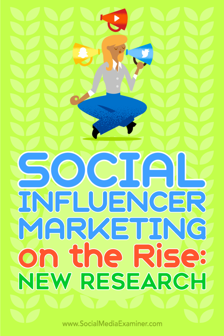 A társadalmi befolyásoló marketing növekvő területe: Új kutatás: A szociális média vizsgálója