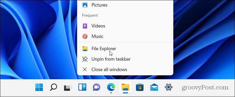  indítsa el a File Explorer Windows 11 programot