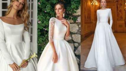 Melyek a legfelkapottabb sima esküvői ruhák 2021-re? A legszebb egyszerű menyasszonyi ruhák
