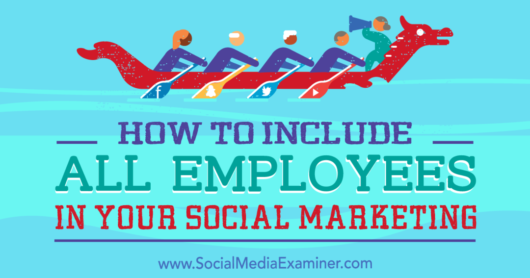 Ann Smarty, a Social Media Examiner munkatársainak bevonása az összes alkalmazottal a közösségi média marketingjébe.