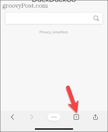 Koppintson a fül ikonra az Edge iOS esetén
