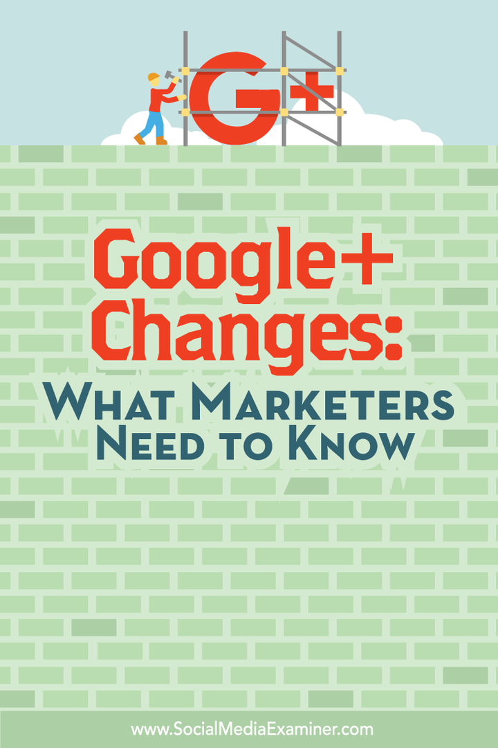 mit kell tudni a marketingszakembereknek a google + változásairól