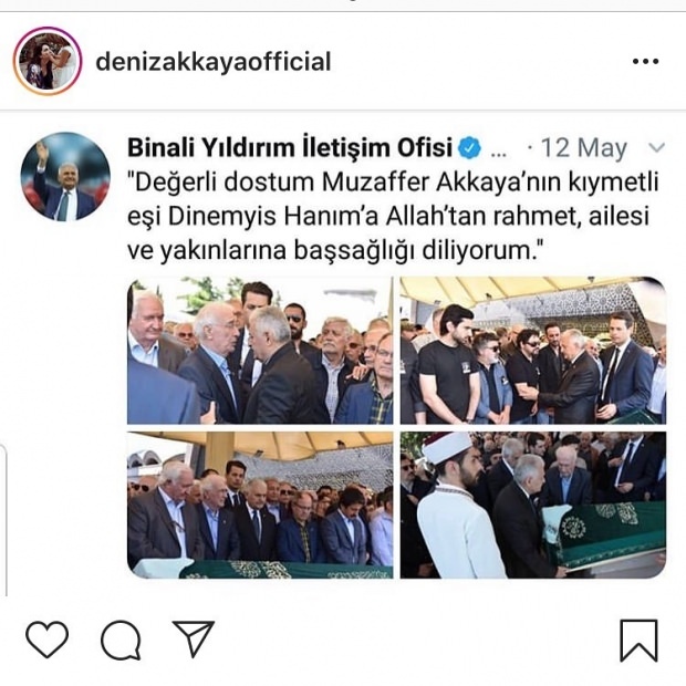 Binali Yıldırım megosztása Deniz Akkaya-tól!