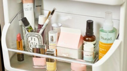 A hűtőszekrényben tárolható kozmetikai termékek