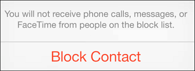 Az iOS 7 hívóinak blokkolása