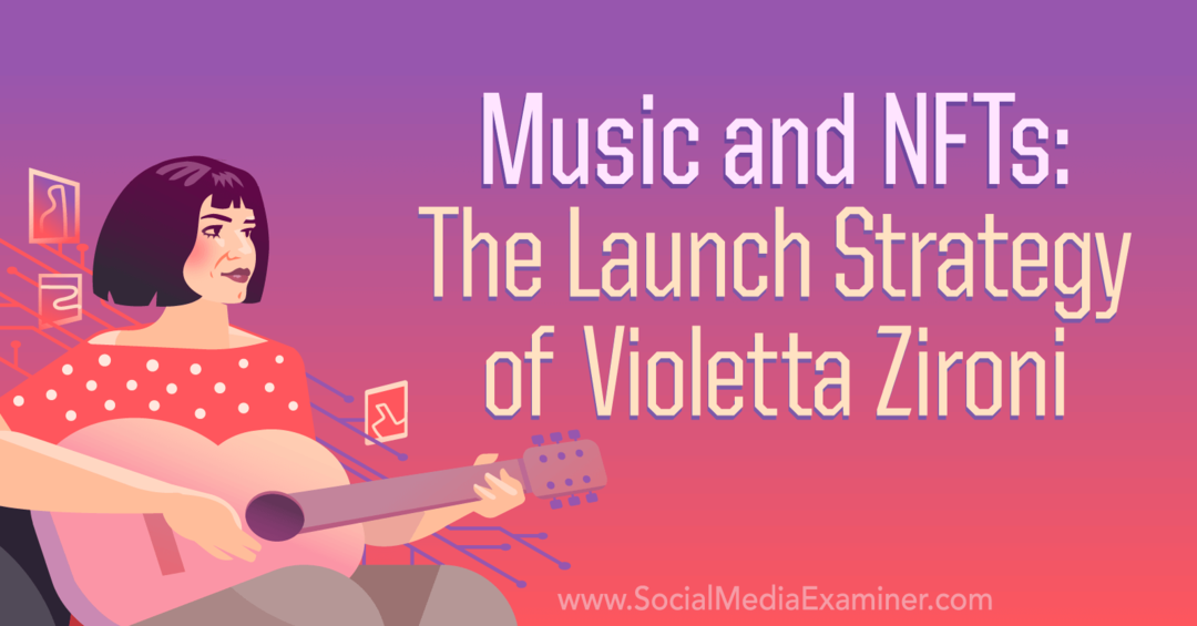 Zene és NFT-k: Zironi Violetta bevezetési stratégiája, a közösségi média vizsgálója