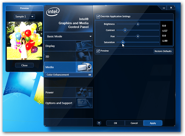 Az Intel grafikus ikon letiltása a Windows tálcán