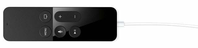Az Apple TV Siri Remote akkumulátor töltöttségi szintjének ellenőrzése és töltése