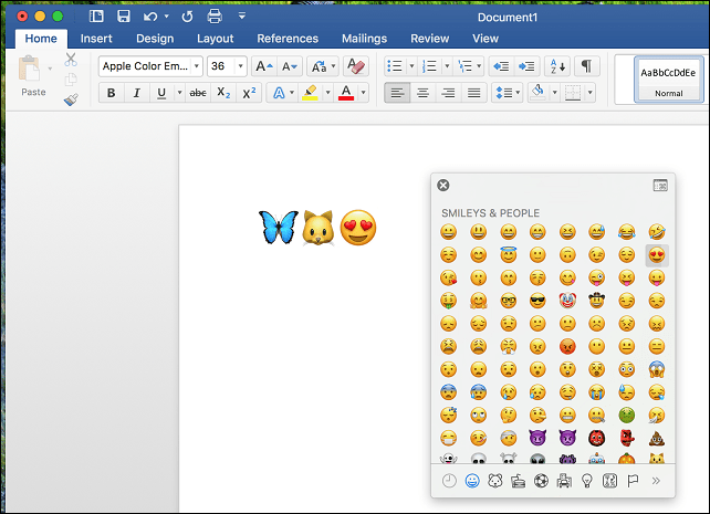 engedélyezze az emoji macos billentyűzet microsoft word használatát