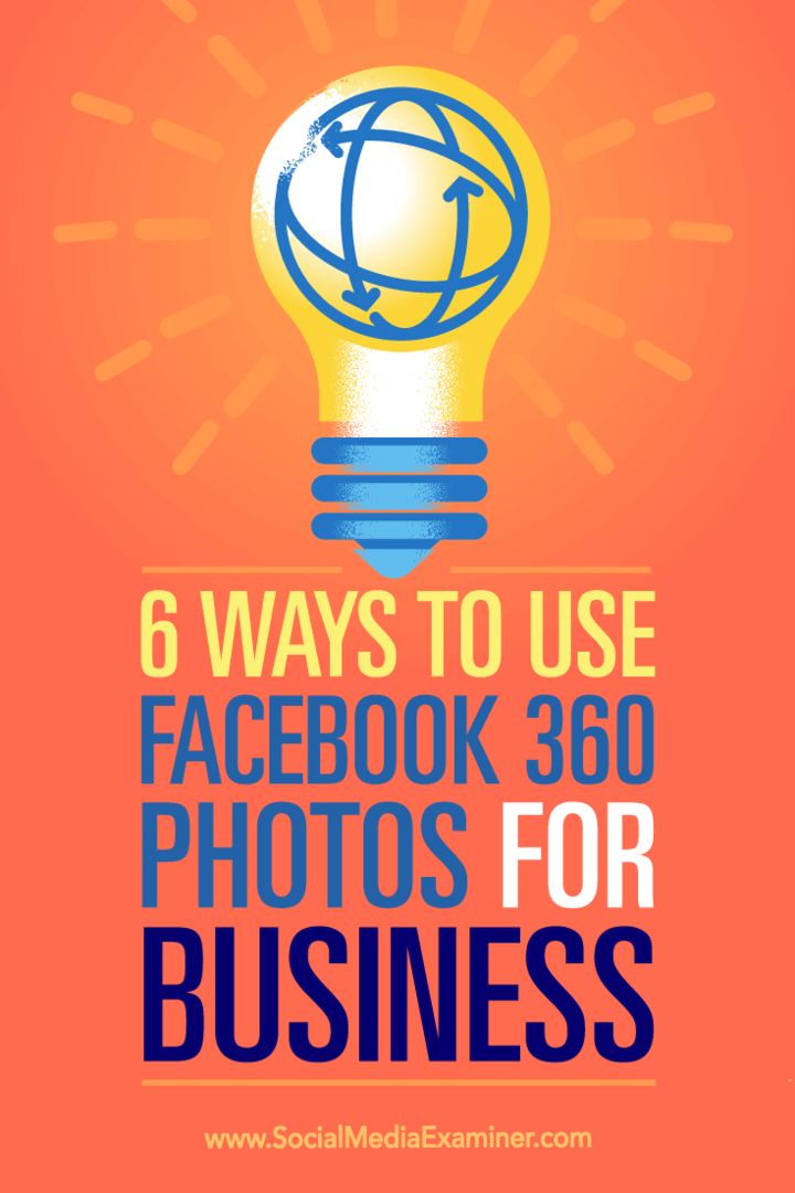Tippek a Facebook 360-fotók vállalkozásának népszerűsítésére hat módon.