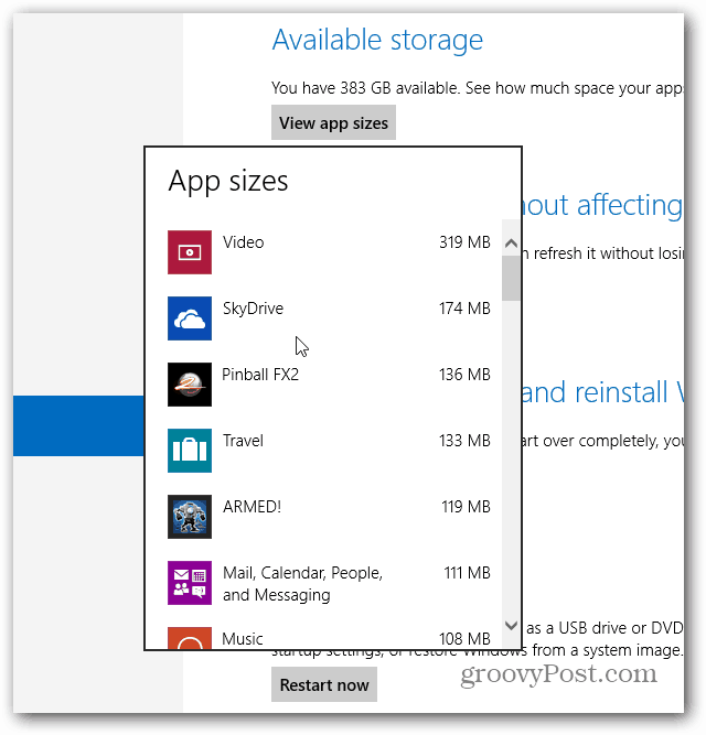 Megjelennek a Windows alkalmazás méretei
