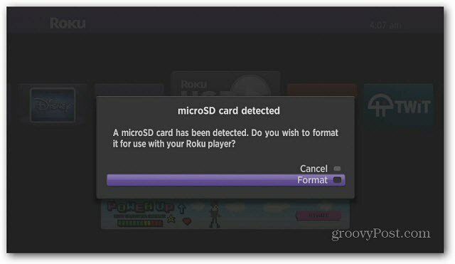 A microSD-kártya észlelve