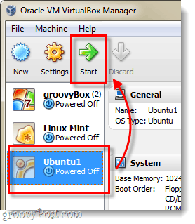 indítsa el az ubuntu vm-t
