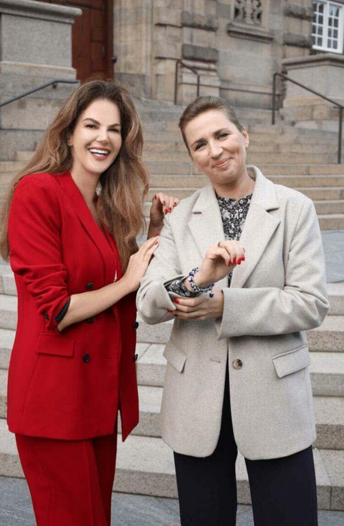 Tülin Şahinden dán miniszterelnök, Mette Frederiksene gonosz szem gyöngy